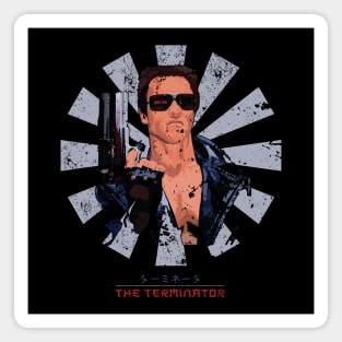 The Terminator Retro Japanese Magnet